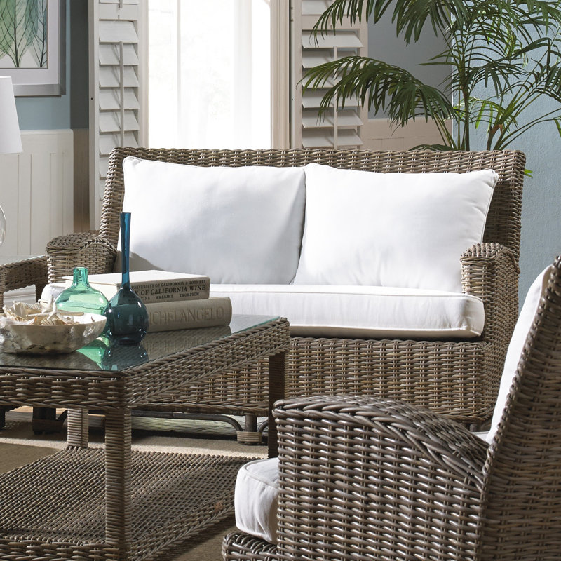 Panama Jack Sunroom Exuma Loveseat with Cushion & Reviews Wayfair